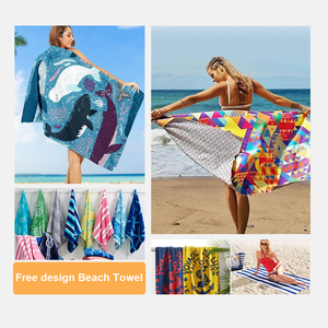 Nhanh chóng khô quá khổ nhiệt đới khăn tùy chỉnh trọng lượng nhẹ siêu thấm cát lớn miễn phí sinh thái thân thiện sợi nhỏ bãi biển Khăn - Product Image 3