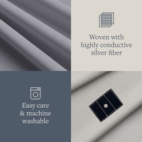 Drap-housse de mise à la terre premium pour un meilleur sommeil, housse de matelas conductrice antistatique 60 * 265 cm