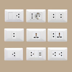 Luz de pared tipo EE. UU. precio al por mayor personalizado con interruptor pulsador interruptores de pared de alimentación - Product Image 2