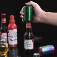 Automatische roestvrijstalen push-down flesopener, pers-stijl flesopener