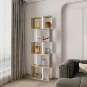 ชั้นวางหนังสือแบบโมดูลาร์ที่สามารถขยายได้ รุ่นโมเดิร์น พีบี เหมาะสำหรับห้องนั่งเล่น โรงแรม ชั้นวางหนังสือแบบตั้งพื้น - Product Image 6