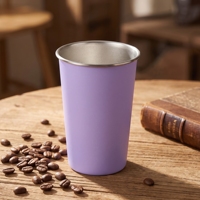 Vaso de Acero Inoxidable 304, Taza de Agua de 350 ml y 500 ml, Acabado Mate Esmerilado, 10 Colores, Logotipo Personalizado, Venta al por Mayor
