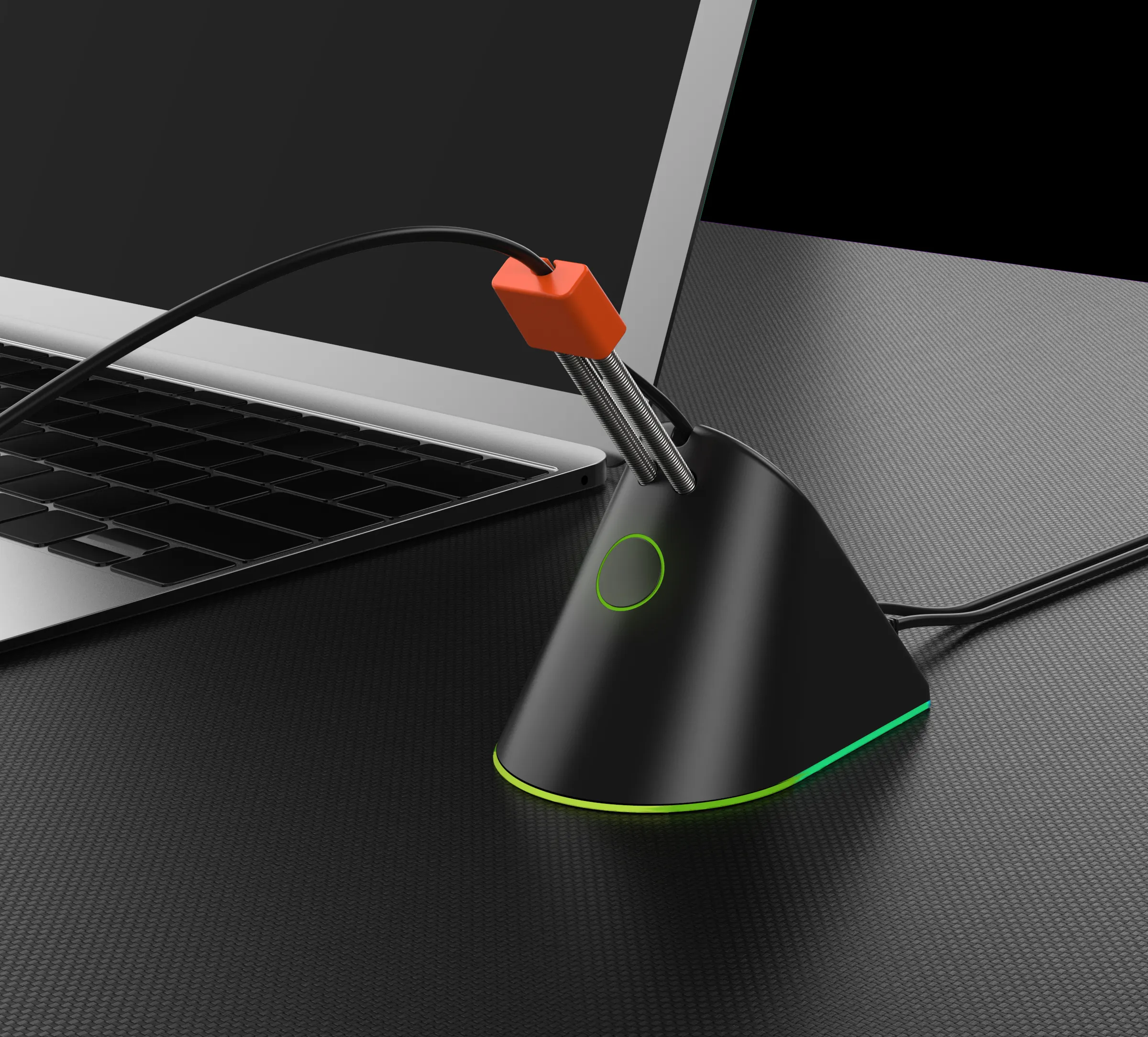 Mouse Bungee With LED Accessory Mouse Cable Holder
