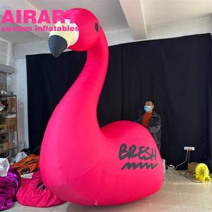 Costume géant de marionnette <span class=keywords><strong>flamant</strong></span> <span class=keywords><strong>rose</strong></span> gonflable de couleur arc-en-ciel pour performance - Product Image 6