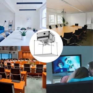 <span class=keywords><strong>Support</strong></span> de projecteur <span class=keywords><strong>motorisé</strong></span> VIVIBRIGHT en alliage d'aluminium avec télécommande, type ciseaux, garantie 3 ans <span class=keywords><strong>pour</strong></span> cinéma maison et bureau - Product Image 6