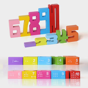 Wooden Fun Digital <strong>Stacking</strong> <strong>Blocks</strong> Children's Early Education Mathematical Thinking Jigsaw Puzzle Wooden <strong>Numbers</strong> <strong>Block</strong> Toy - Product Image 3
