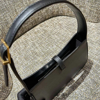 Grosir produk dari China Watch tas desainer untuk wanita kulit asli tas bahu produsen Retro sederhana tas setengah bulan