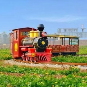 Hualong Cheap Price YUHualong Amusement Park Attractive Tourist Road Track Ride-On Train Kids 36 People 2200W Motor Popular Shop - Product Image 4