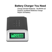 PUJIMAX Portable AA AAA Chargeur de Batterie Nickel Métal Hydrure Chargeur de Batterie Ni-mh Chargeur de Batterie pour Appareils Ménagers