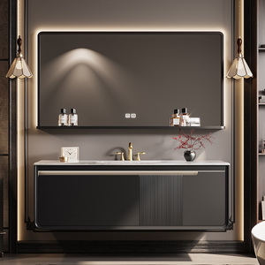 โซลูชันการจัดเก็บในห้องน้ำโซลูชันการจัดเก็บผลิตภัณฑ์ที่สอดคล้องกันความน่าเชื่อถือการใช้งานขั้นพื้นฐานความสะดวกสบายโต๊ะเครื่องแป้งห้องน้ำ - Product Image 2