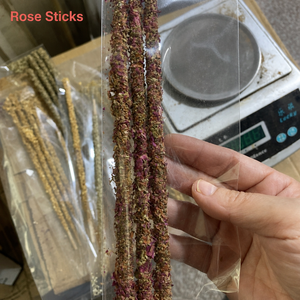 Incienso de Salvia Blanca y Flores de Rosa, Varillas de Incienso Palo Santo, Mezcla Sagrada de Bambú Enrollada a Mano de Combustión Lenta para Purificación y Amor - Product Image 4