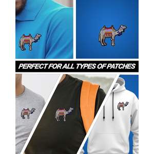 Parche Bordado de Camello DigitEMB, 11 Piezas de 3x2.3 Pulgadas, Aplique de Fieltro Termoadhesivo para Chaquetas, Bolsos, Sombreros y Ropa - Product Image 3