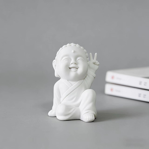 手作りエコフレンドリー樹脂仏像工芸品 東南アジア仏教 ホームテーブルトップデコレーション カスタム小型置物コレクタブル - Product Image 3