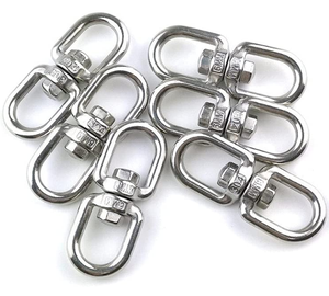 Anillo de <span class=keywords><strong>ojo</strong></span> giratorio de acero inoxidable, conector colgante de doble punta, gancho de <span class=keywords><strong>ojo</strong></span> a <span class=keywords><strong>ojo</strong></span> - Product Image 3