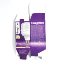 Boîte en papier d'emballage violet violet 18W, pour ampoule à lampe LED avec design personnalisé, taille de couleur, logo, livraison gratuite