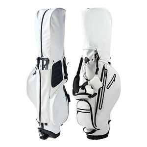 OEM Custom Logo Color Pu <b>Leather</b> <b>Golf</b> <b>Bag</b> Multiple Pockets <b>Golf</b> Stand <b>Bag</b> With 4 Way Top Dividers - Product Image 5