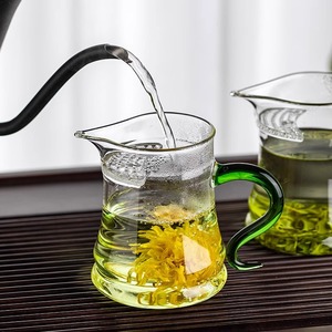Taza de té de vidrio Fairness con colador integrado, resistente al calor, de borosilicato, para juego de té Kung Fu, uso doméstico - Product Image 2