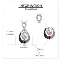 Souvenir crémation bijoux 925 argent Sterling coeur cubique Zircon symbole infini ange ailes urne collier pour les femmes