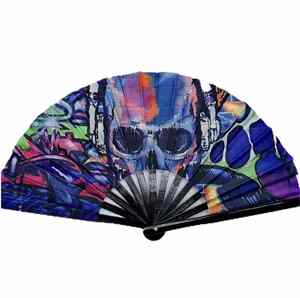 Abanicos Chinos Personalizados Grandes de 33cm, Tejidos en Madera de Bambú, Plegables a Mano, Accesorio para Bodas y Conciertos, Disponibles en Blanco para Pintar - Product Image 5