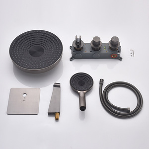Concealed Shower Set All Copper Pre Embedded Wall <b>Mounted</b> Waterfall Dual Function Shower Set YQ150009TY - Product Image 2