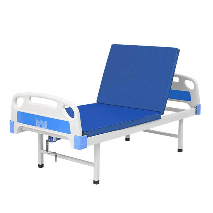 Hot Selling Manual Hospital Bed 1 Crank Medical Nursing Care Bed Deluxe High Quality Hospital