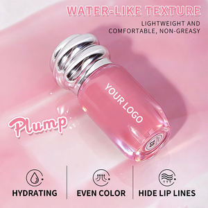 Gloss à lèvres végétalien personnalisable, hydratant, repulpant, brillant, teinté, transparent, non collant, longue durée, finition verre, liquide minéral - Product Image 4