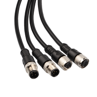 Câbles de connecteurs M12/M16 résistants aux intempéries, IP67, résistants aux UV et aux pulvérisations de sel