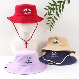 Sombrero de Pescador Unisex de Estilo Vintage con Diseño de Dibujos Animados, Personalizado, de Ala Ancha, 100% Algodón Lavado, Reversible, para Escalada, con Efecto Desgastado, Venta al por Mayor - Product Image 5