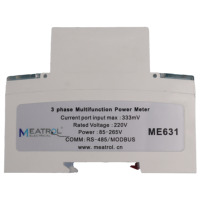 Compteur de puissance sur rail DIN à mémoire de 32 Go Enregistreur de données intelligent RS485 Modbus RTU Rogowski