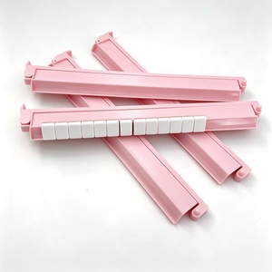 Lot de 4 supports de tuiles durables pour 4 joueurs, en PS transparent rose moderne, pour jeu de Mahjong américain – Vente chaude - Product Image 1
