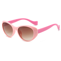 Vente chaude Uv 400 sac à main assorti bébé incassable rouge oeil de chat nuances en gros concepteur rond enfants lunettes de soleil verre
