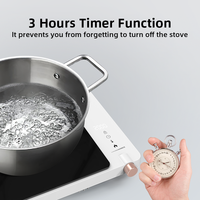 Nouveau bouton de cuisson à induction, meilleur prix, commande tactile sensible, cuisinière électrique, table de cuisson à induction mince