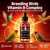 Vitamine B liquide complexe pour pigeons et perroquets avec acides aminés et extrait de foie, gouttes de soutien immunitaire et énergétique pour volailles et oiseaux exotiques