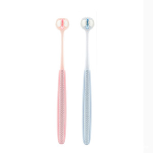 Pet Toothbrush Three Head Soft Bristle For Dog Breath Freshener Large Size - Product Image 2