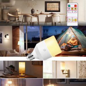 Bombilla LED RGB Portátil Recargable con Control Remoto, Batería de Emergencia, E27 - Product Image 5