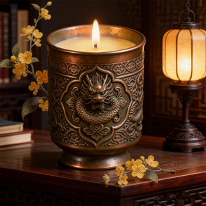 Bougie parfumée à la cire de soja sur le thème du zodiaque, cadeau pour les amateurs d'<span class=keywords><strong>astrologie</strong></span>, avec boîte - Product Image 1