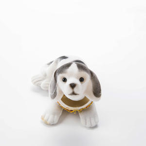 การตกแต่งรถด้วยวงกลมสีทองขนาดเล็กหัวสุนัขที่สั่นเป็นของขวัญสุดน่ารัก - Product Image 4