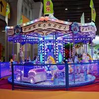 Manège de luxe pour enfants sur le thème des chevaux, grand carrousel d'intérieur pour centres commerciaux