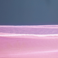 Moustiquaire carrée suspendue 100% polyester rose taille Queen pour chambre à coucher