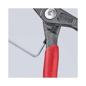 KNIPEX - 48 41 J31 Pince de précision pour circlips internes dans des trous d'alésage gris atramentisé, poignées avec plastique antidérapant - Product Image 2