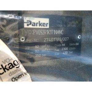 Pompe à piston Parker Pv092r1k1t1nmmc 92 cm3/U 2300 L/min 350 bar Pompe hydraulique - Product Image 1