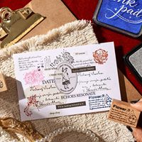 1 Buah Bantalan Tinta Seri Danhenliu Mo Bantalan Tinta Jurnal Kepadatan Tinggi Bantalan Tinta Berbasis Air Berwarna Vintage untuk Stempel DIY