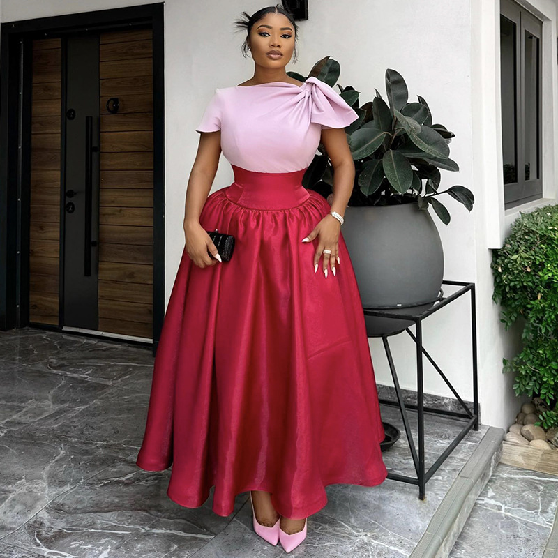red high slit dress Dark Red Sequined Tulle Strapless Mermaid With High Slit Formal Dresses,  CP1000