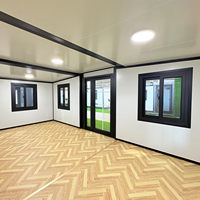 Maison mobile préfabriquée, maison modulaire, maison portable, deux chambres, conteneur extensible de 20 pieds, appartement, supermarché, triangulaire