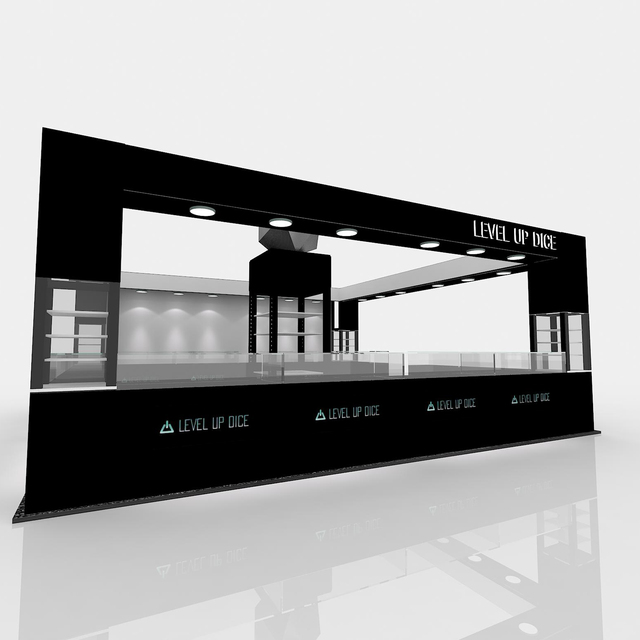 Trade Show Display Custom 10x10 Aluminum Jewelry Booth for Exhibitions Shell Scheme Expo Display for Trade Shows and Exhibitions
