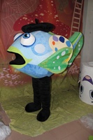 Costumes de Mascotte Poisson Personnalisés Taille Adulte pour Spectacles de Marque - Personnage Animal de Dessin Animé