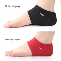 Semelles orthopédiques en EVA pour chaussures, amorti intérieur, anti-dérapantes, avec trous, couvre-talons, chaudes, noires et rouges, 2 paires, toutes saisons