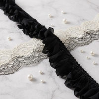 Dentelle à franges en tissu chiffon tissé à la machine de 2 pouces, accessoires pour vêtements DIY, textile de maison