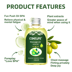 Aceite de Masaje Cokelife de Aceite de Oliva 130ml, Puro, Prensado en Frío, con Aroma Herbal, Humectante para Todo Tipo de Piel - Product Image 5