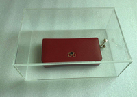 Personnaliser Boîte En Acrylique Transparente Avec Couvercle Coulissant Stockage Boîte de Paquet